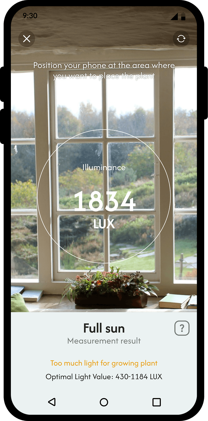 Light Meter Feature
